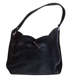 ERIC JAVITS NEWYORK PEBBLE LEATHER HOBO BAG NWOT